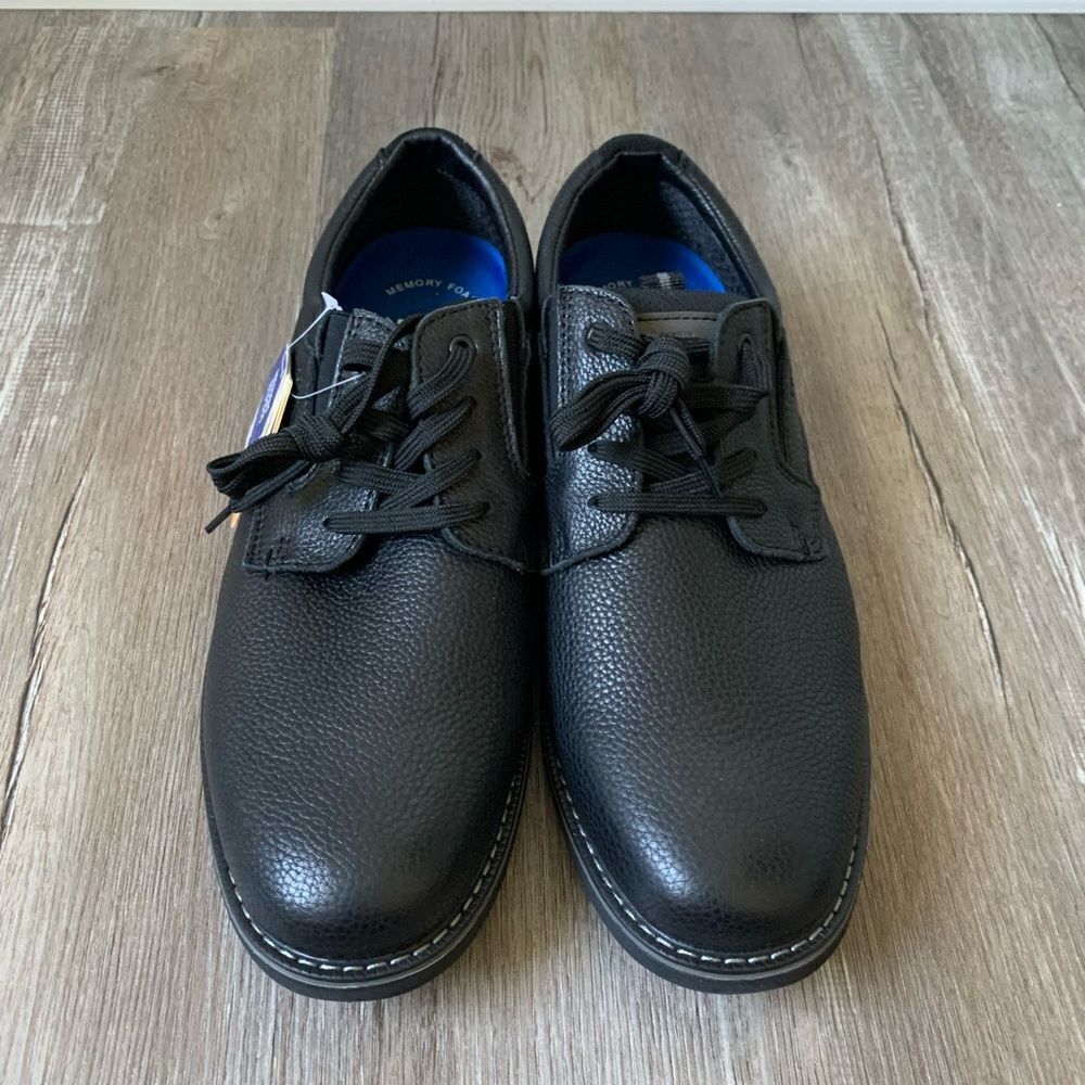 NWT Nunn Bush Casual Dress Comfort Work Shoe Leather Black Size 12 Wide
